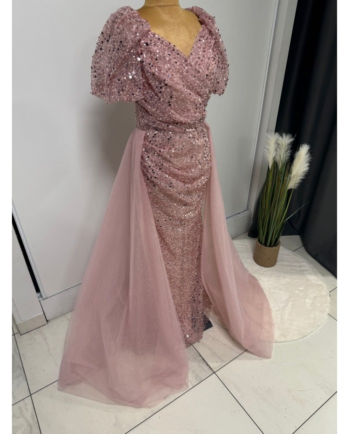 boncuklu kisa kol abiye