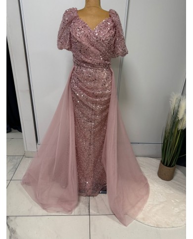 boncuklu kisa kol abiye