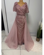 boncuklu kisa kol abiye