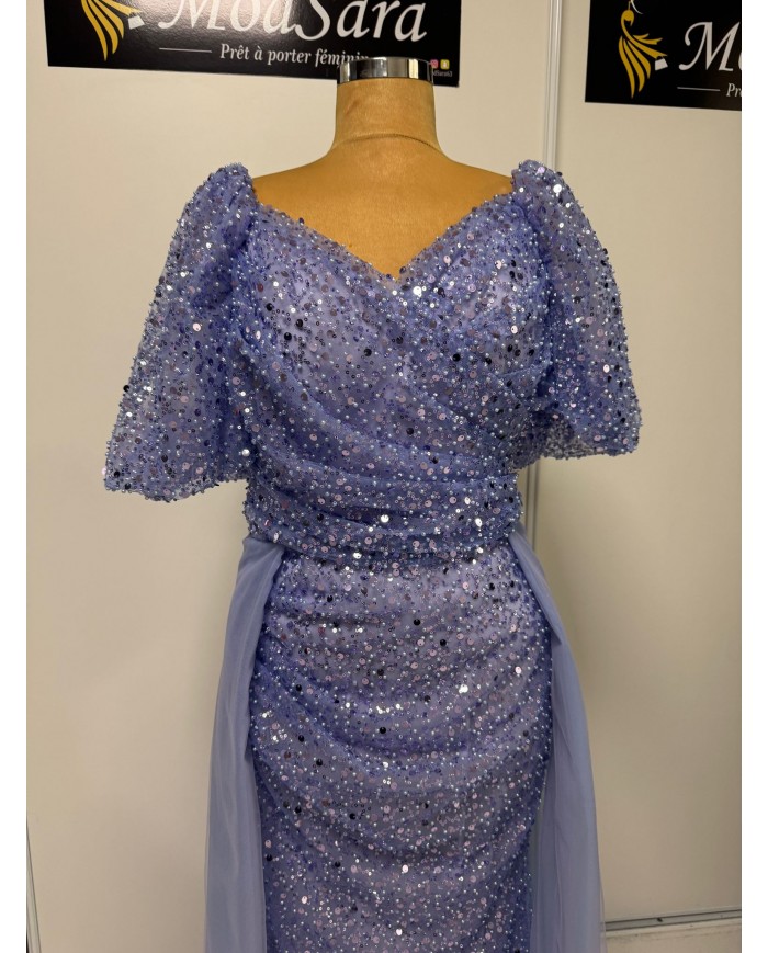 boncuklu kisa kol abiye