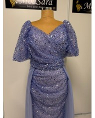 boncuklu kisa kol abiye