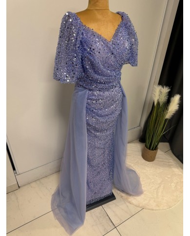 boncuklu kisa kol abiye