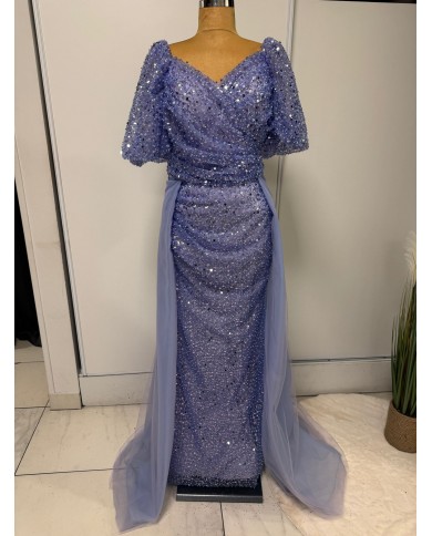 boncuklu kisa kol abiye