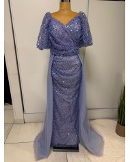 boncuklu kisa kol abiye