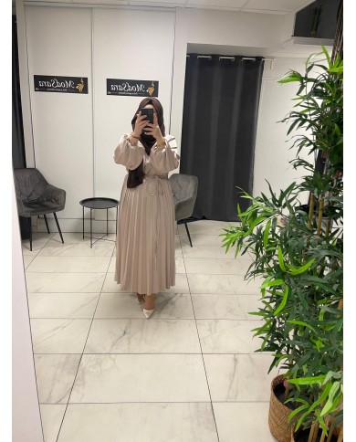 piliseli saten elbise