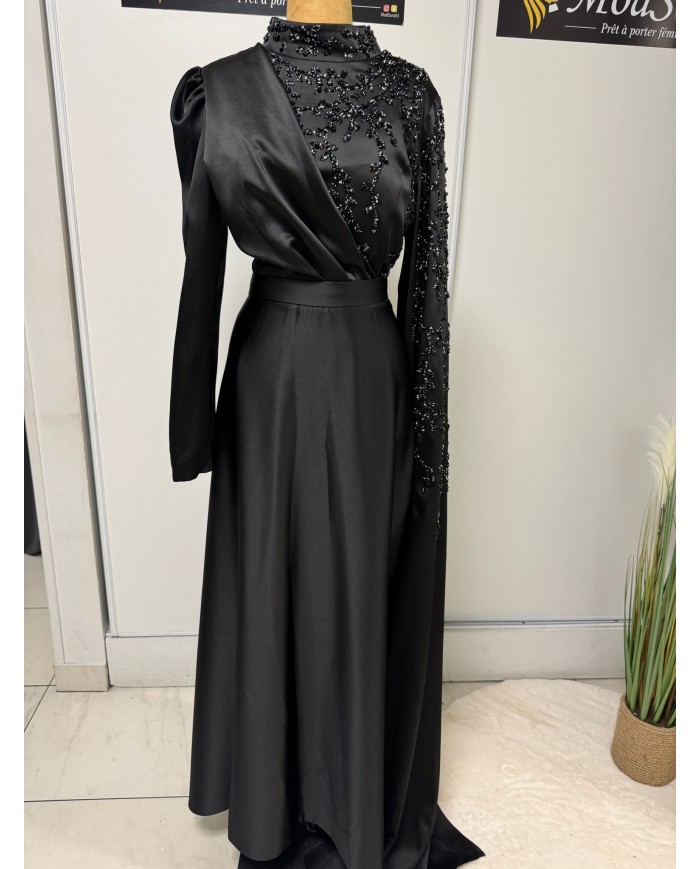 kolu tasli saten abiye