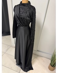 kolu tasli saten abiye