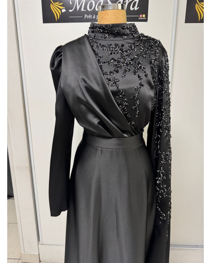 kolu tasli saten abiye