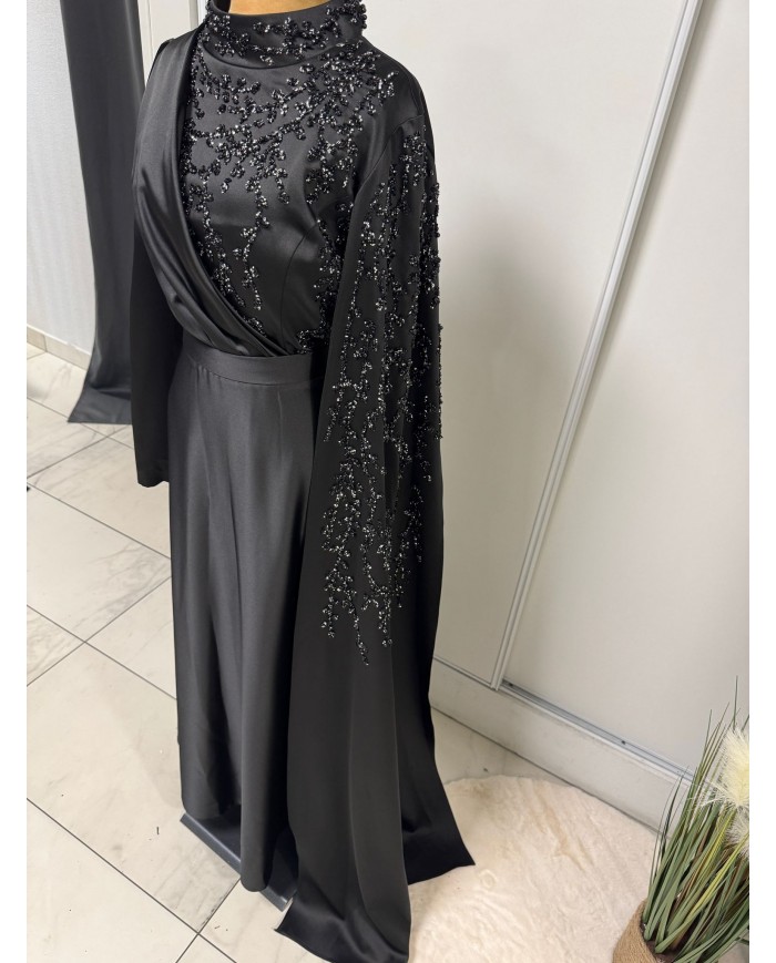 kolu tasli saten abiye