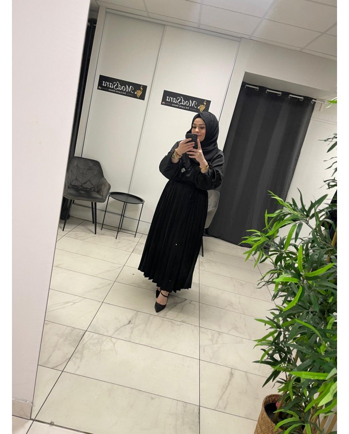 piliseli saten elbise