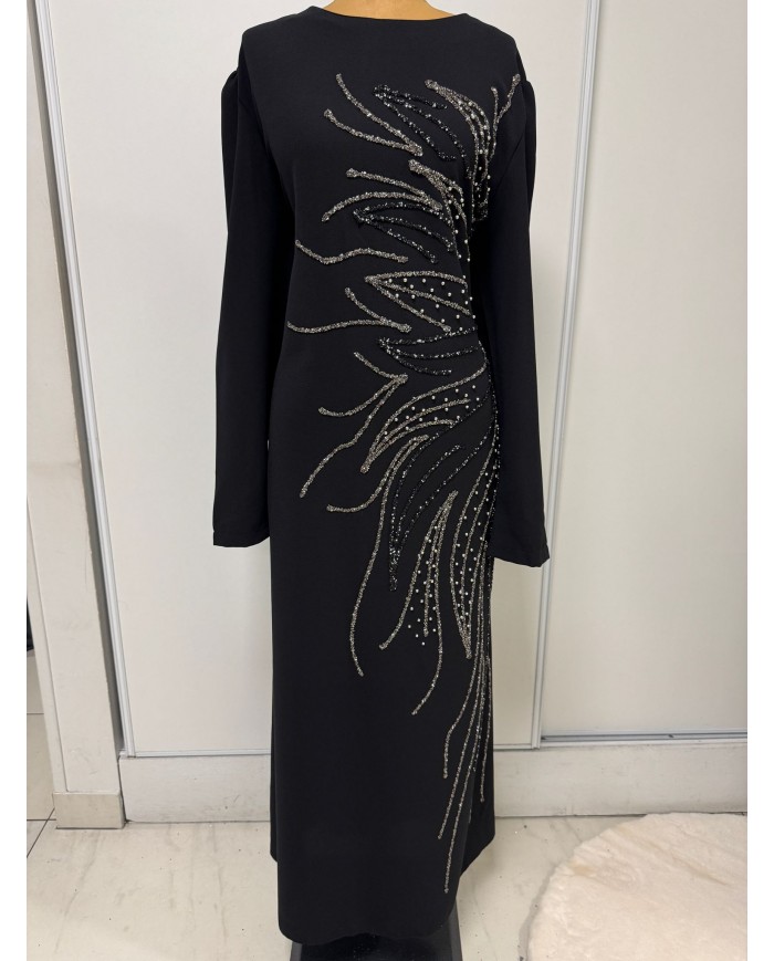 duz tasli buyuk beden abiye